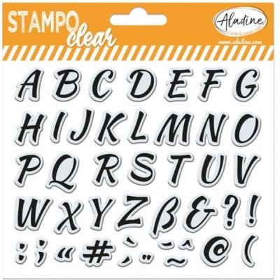 Aladine Gelová razítka Stampo Clear Abeceda – Hledejceny.cz