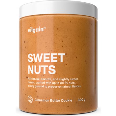 Vilgain Sweet Nuts Skořicovo-máslová sušenka 300 g – Zboží Dáma