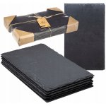 Secret de Gourmet Sada 6 břidlicových talířů talíře fingerfood 18 x 30 cm – Zboží Dáma
