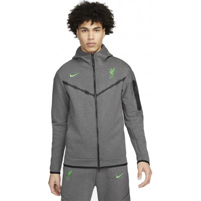 Nike Mikina LIVERPOOL FC Tech Fleece grey – Zboží Mobilmania