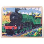 Bigjigs Toys historický vlak Flying Scotsman 35 dílků – Zboží Mobilmania