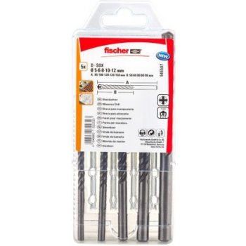 FISCHER vrtáky do betonu 5-12mm D-SDX čtyřbřité 545507