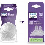 Philips Avent Natural Response savička SCY965/02 průtok 5 rychlý transparentní 2 ks – Hledejceny.cz
