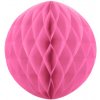 Lampion Honeycomb koule sytě růžová 30 cm Svatební papírové koule k dekoraci