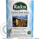 Přípravek do koupele Radox Muscle Soak koupelová sůl 400 g