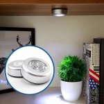 Samolepící lampička 3 LED Stříbrná – Zboží Dáma