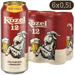 Velkopopovický Kozel světlý ležák 12° 6 x 0,5 l (plech) – Zboží Dáma