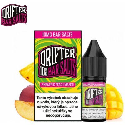 Drifter Bar Salts Pineapple Peach Mango 10 ml 10 mg – Zboží Mobilmania