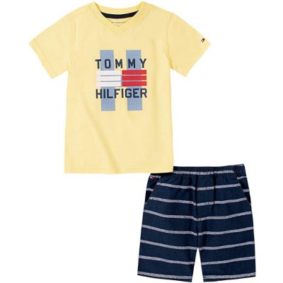 Tommy Hilfiger tričko s kraťasy pro chlapečka 2 Pieces Shorts Set – Hledejceny.cz