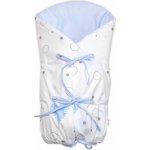 Baby Nellys Klasická retro zavinovačka LALLY šněrovací s výplní I love Boy modrá bílá – Zbozi.Blesk.cz