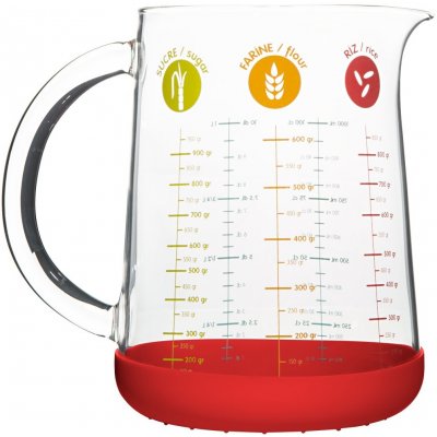 Kuchyňská odměrka PKM-1000R 1 l, sklo, Pebbly – Sleviste.cz