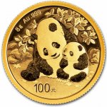 China Mint / Shanghai Mint Zlatá mince 100 Yuan China Panda 8 g – Hledejceny.cz