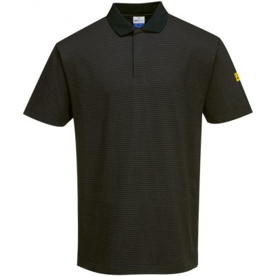 Portwest Polokošile ESD AS21 krátký rukáv antistatická Černá S – Zboží Dáma