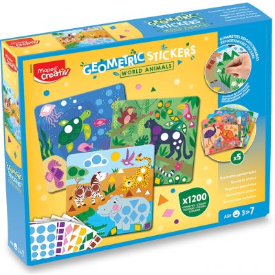 Maped Creativ Geometric Stickers kreativní sada World Animals – Hledejceny.cz