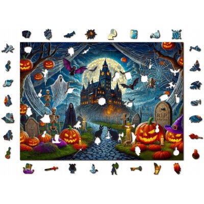 WOODEN CITY Dřevěné Halloweenská dýně 1010 dílků – Hledejceny.cz