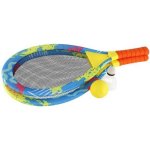 Teddies Plážová sada pálky 2ks kov/plast 28x55cm s míčkem s košíčkem barevné v síťce – Zboží Živě