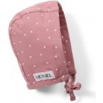 Moniel Dětská rostoucí zavazovací čepice Dots růžová – Sleviste.cz