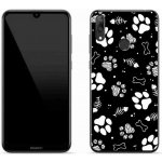 Pouzdro mmCase Gelové Huawei Y7 (2019) - psí tlapky – Zboží Mobilmania