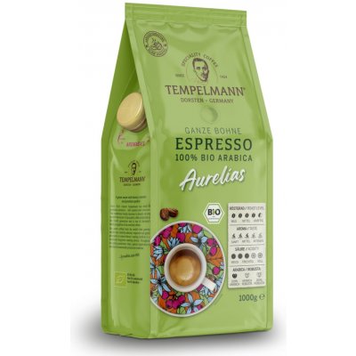 Tempelmann Aurelias BIO Espresso zrnková 1 kg – Hledejceny.cz
