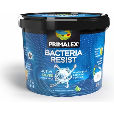 PRIMALEX BACTERIA RESIST 2,5 l bílá – Sleviste.cz