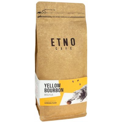 Etno Cafe káva Arabica Yellow Bourbon zrnková 1 kg – Hledejceny.cz