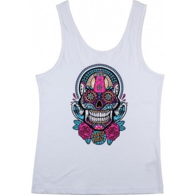 Santa Cruz Sugar Skull Vest white – Sleviste.cz