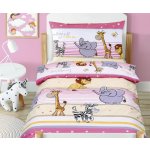 Bellatex Dětské povlečení bavlna Agáta 90 x 135 cm 45 x 60 cm růžová – Sleviste.cz