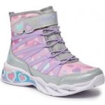 Skechers kozačky Sweetheart Lights Dreamy Love 302667L/SMLT Silver – Hledejceny.cz