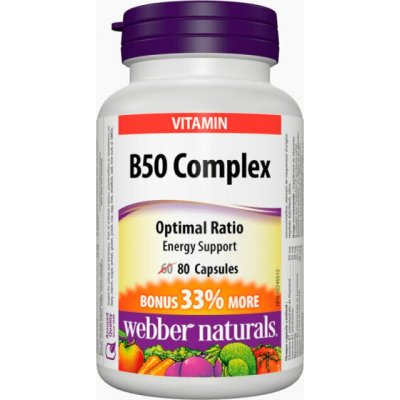 Webber Naturals B-Komplex Forte 80 tablet – Zbozi.Blesk.cz