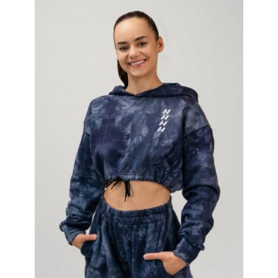 Nebbia Re-Fresh Women’s Crop Hoodie mikina Modrá dámské