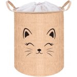 Kruzzel Koš Kočička 63l 24727 béžový – Zboží Dáma