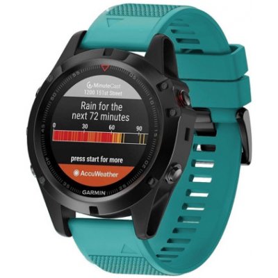 BStrap Silicone Acton řemínek na Garmin Fenix 5x / 6x, dark teal SGA004C07 – Zboží Mobilmania