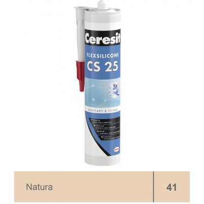 Ceresit CS 25 sanitární silikon 280 g natura – Hledejceny.cz