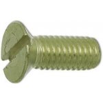 Šroub zápustná hlava s drážkou ISO2009 M5x50, mosaz (200 ks) – Zboží Mobilmania
