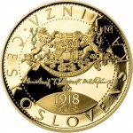 ČNB Zlatá mince 10000 Kč Vznik Československa 2018 Proof 1 oz – Zboží Dáma