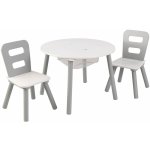 Kidkraft stůl s úložným prostorem + 2 židličky white – Hledejceny.cz