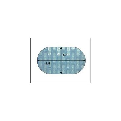 Flobal solární plachta ovál 5,5 x 3,7m 500 mic modrá – Zboží Dáma