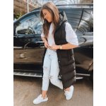 Dstreet dámská dlouhá prošívaná vesta s kapucí TY3030 černá – Hledejceny.cz