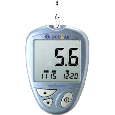 Meditest Glukometr Gluco Lab + 25 proužků – Zboží Dáma