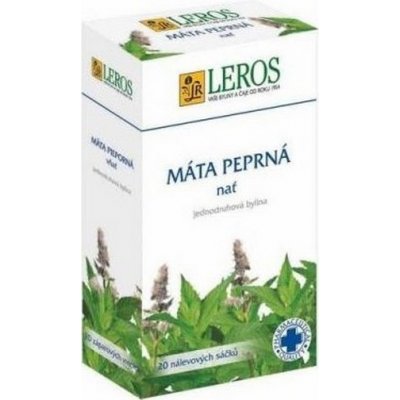 Leros Máta peprná nať bylinný čaj proti nadýmání křečím 20 x 1,5 g – Zboží Mobilmania