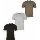 Donnay Three Pack V Neck T Shirt Mens GreyM/CharM/Blk