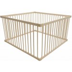 Derrson Dětská dřevěná ohrádka 120 x 120 cm přírodní – Zbozi.Blesk.cz