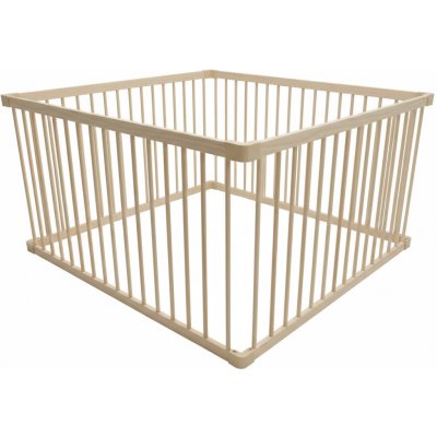 Derrson Dětská dřevěná ohrádka 120 x 120 cm přírodní – Zbozi.Blesk.cz