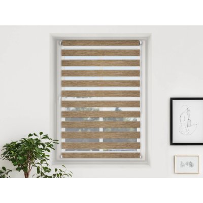 Fexi Roleta Den a noc, Nature slim světlý dub, A 053 220 x 73 cm levá-bílá – Sleviste.cz