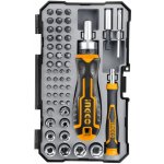 Ingco HKSDB0558 Šroubovák ráčna + bity sada 55ks CrV – Zboží Dáma