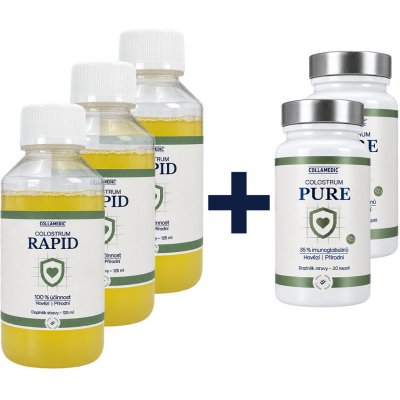COLLAMEDIC Colostrum Rapid 3 x 125 ml + 2 x 30 ks Pure colostra zdarma – Hledejceny.cz