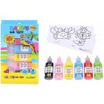 Wiky Barvy na sklo glitter 11+1 10 ml – Zboží Dáma