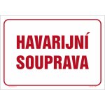 Značka Havarijní souprava, hliník, 210 × 297 mm – Zbozi.Blesk.cz