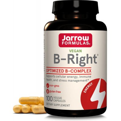 Jarrow Formulas Jarrow B-Right Koenzym B komplex 100 rostlinných kapslí – Hledejceny.cz