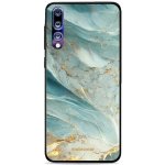 Pouzdro Mobiwear Glossy Huawei P20 Pro - G022G Zelenkavý a zlatavý mramor – Zboží Mobilmania